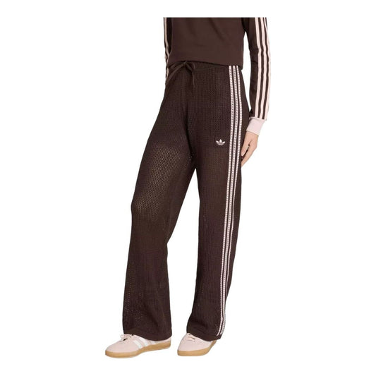 (WMNS) adidas Originals Knitted Crochet Firebird Track Pants Asia Sizing 'Aurora Coffee' KE0201