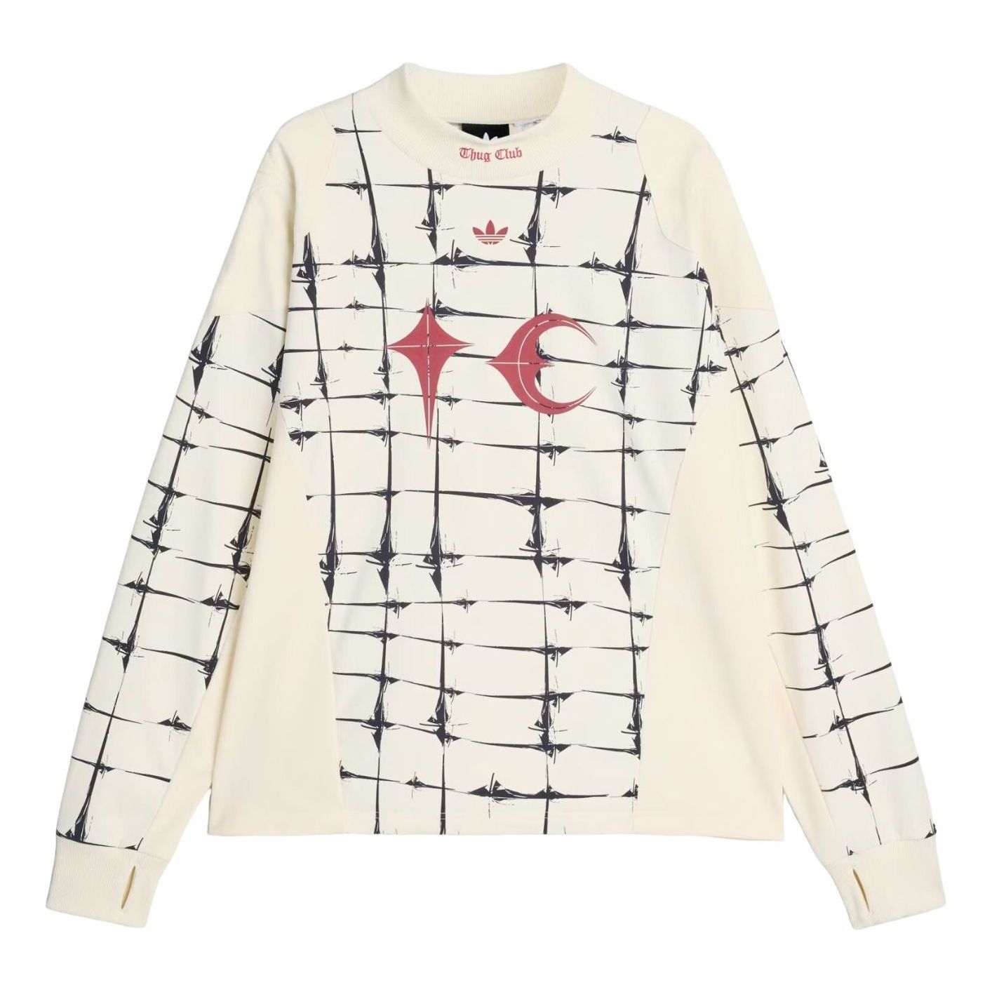 adidas x Thug Club Goalie Long Sleeve T-Shirt Asia Sizing 'Cream White' KF6914