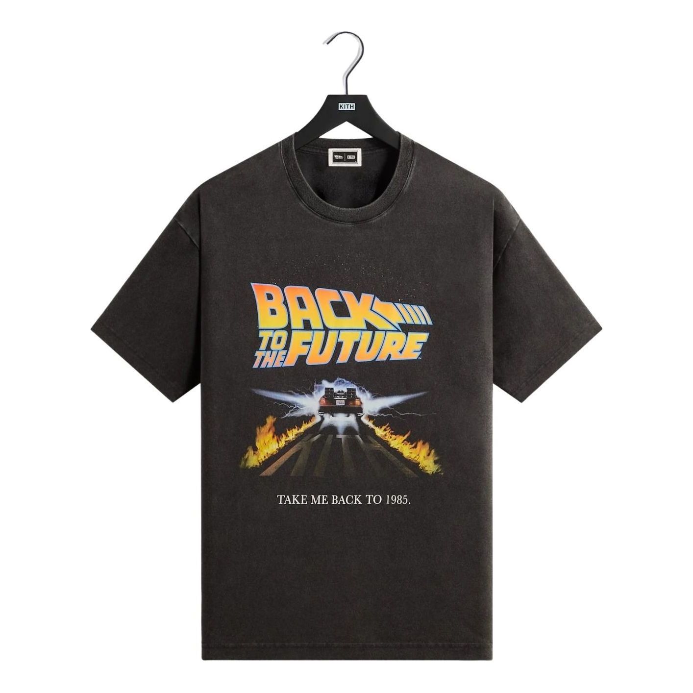 KITH x Back to the Future Back to 1985 Vintage T-Shirt 'Black' KHM030054-001