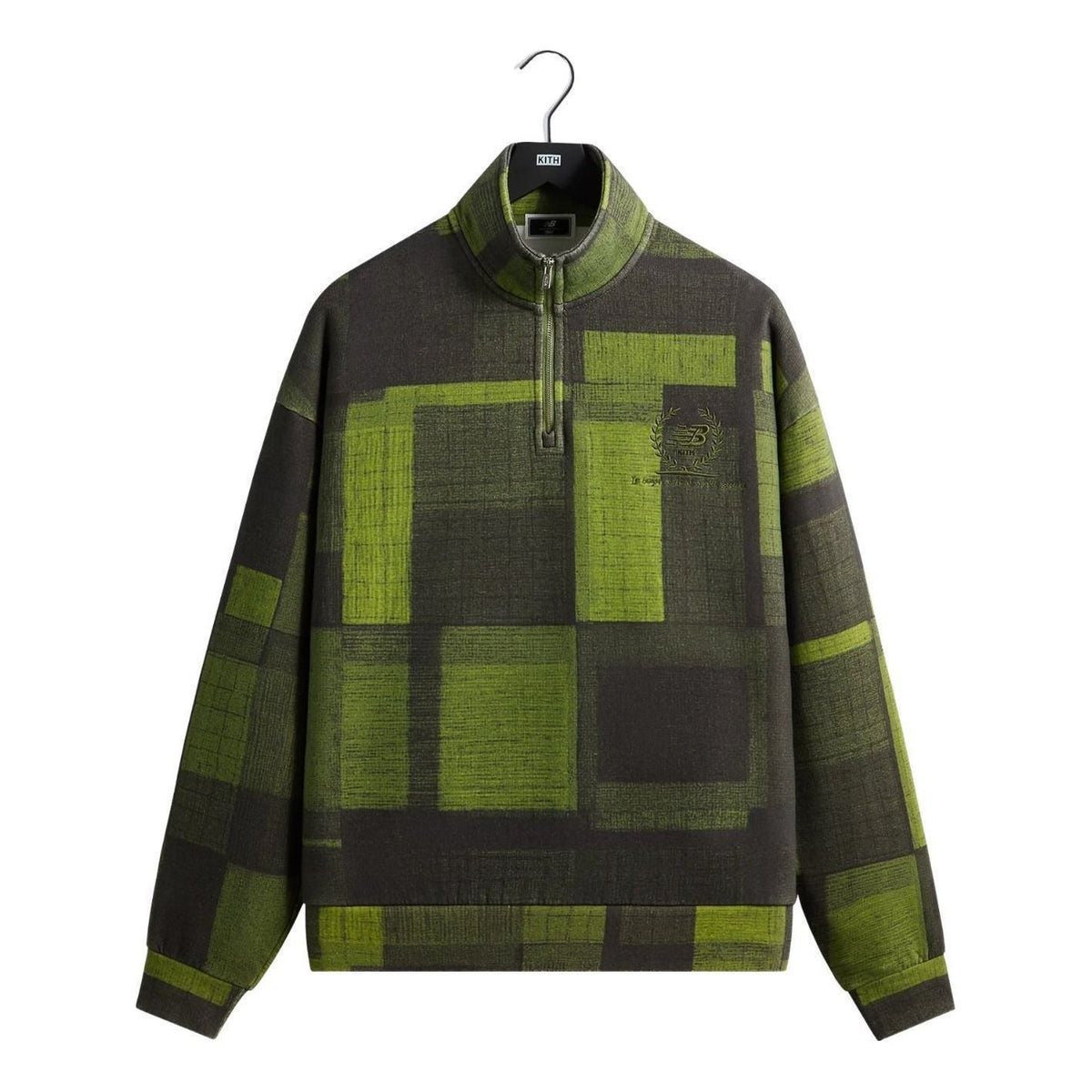KITH x New Balance Woodblock Nelson Quarter Zip 'Calliste' KHM030164-4058