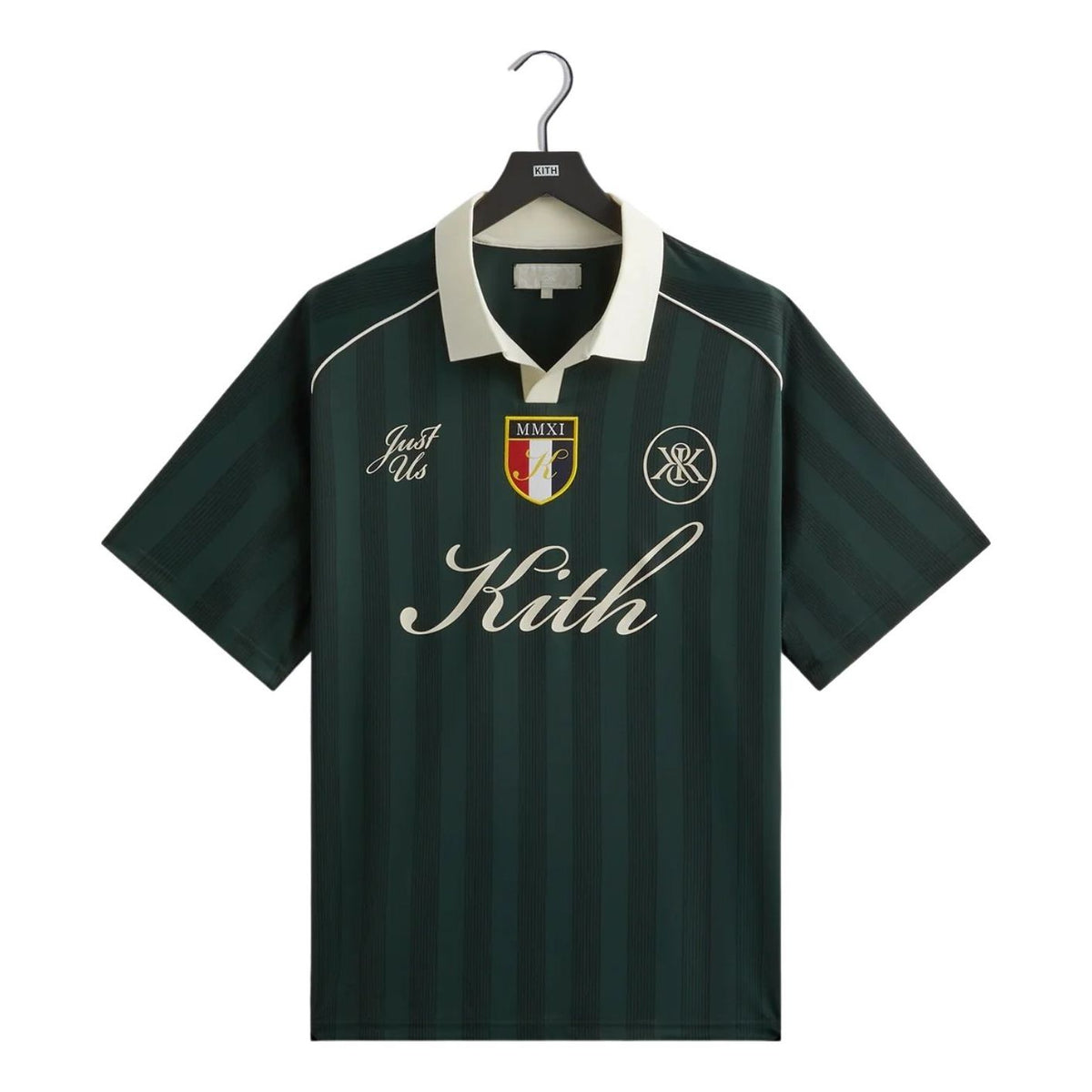 KITH Shadow Stripe Marcel Soccer Top 'Stadium' KHM033427-302