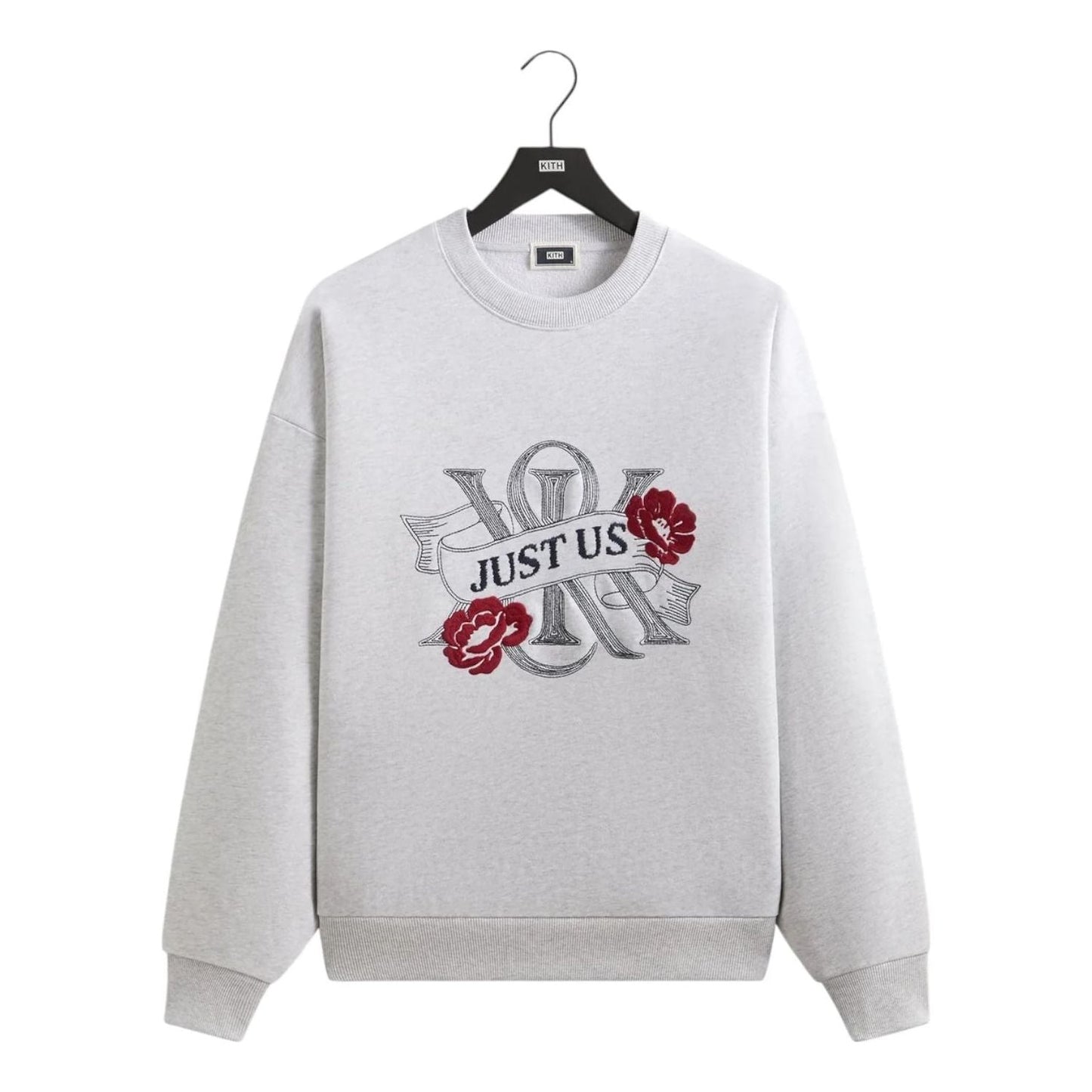 Kith Just Us Crewneck 'Light Heather Grey' KHM034207-002