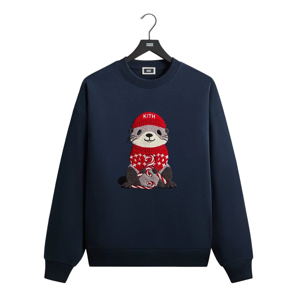 KITH Kithmas 2025 Otter Nelson Crewneck 'Nocturnal' KHM034424-413