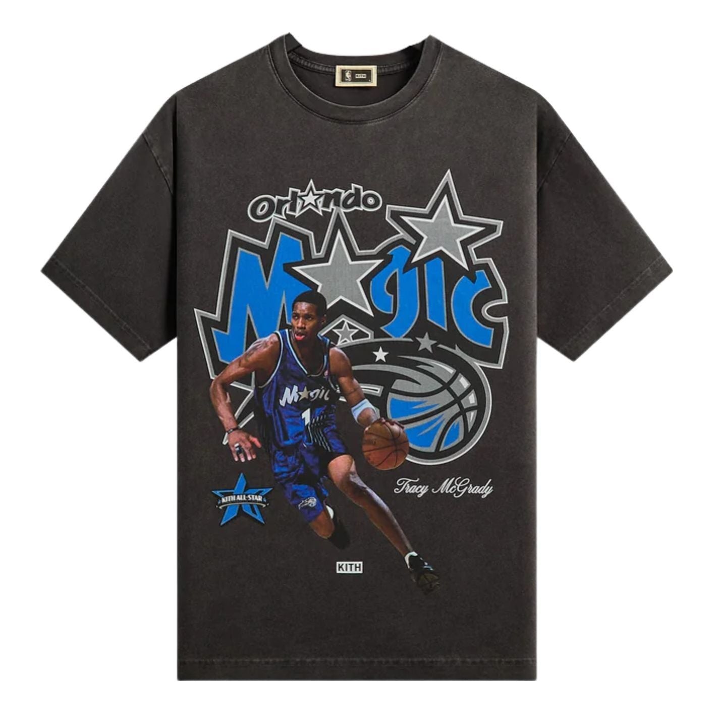 Kith for NBA All-Star Orlando Magic Tracy McGrady Vintage T-Shirt 'Black' KHM034952-001