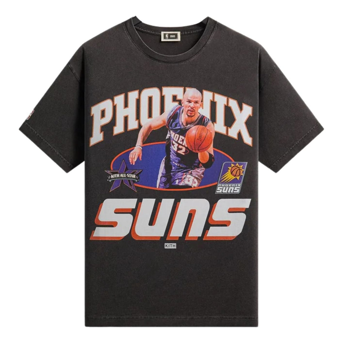 Kith for NBA All-Star Phoenix Suns Jason Kidd Vintage T-Shirt 'Black' KHM034995-001