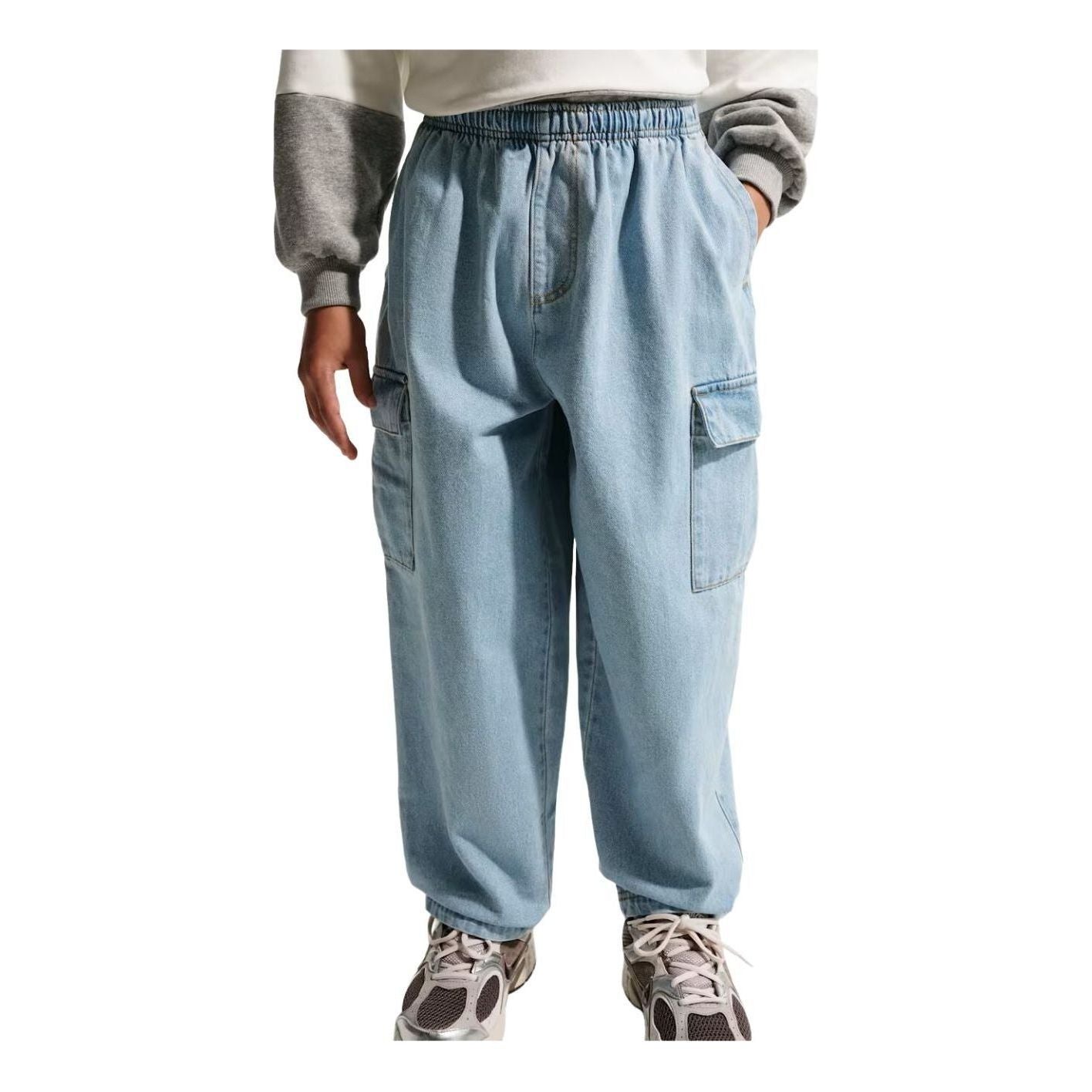 (GS) Nike Sportswear Collection Windrunner Denim Cargo Pants 'Light Armory Blue' IO0197-440