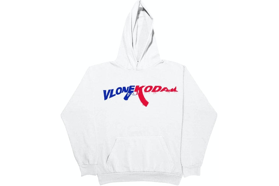 KODAK BLACK X VLONE 47 HOODIE WHITE