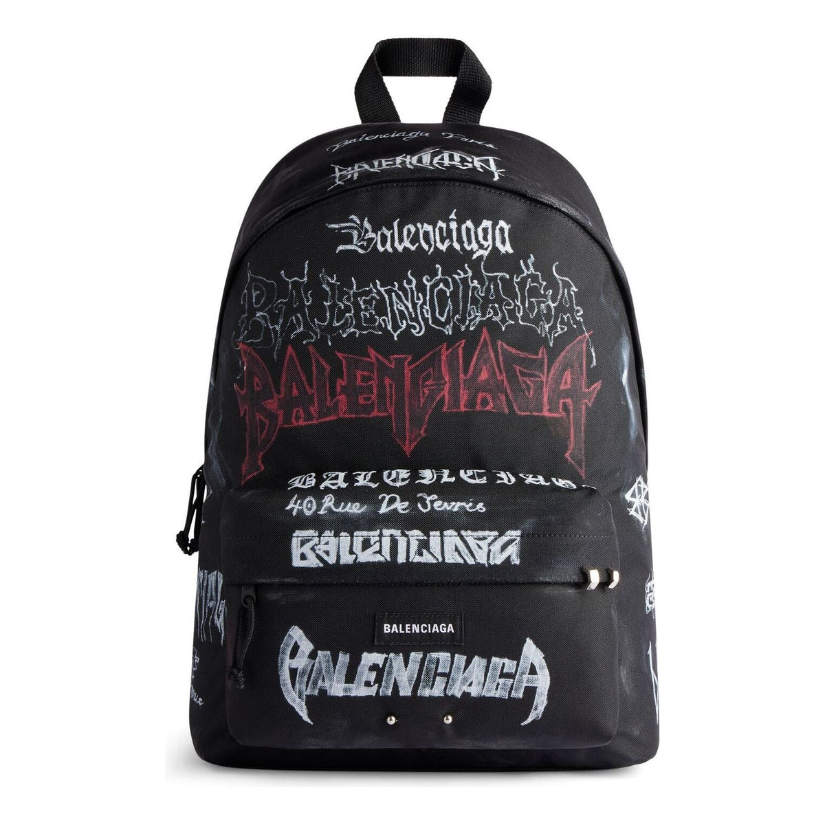 Balenciaga Explorer Backpack Diy Metal Allover 'Black' 5032212AAXY1000