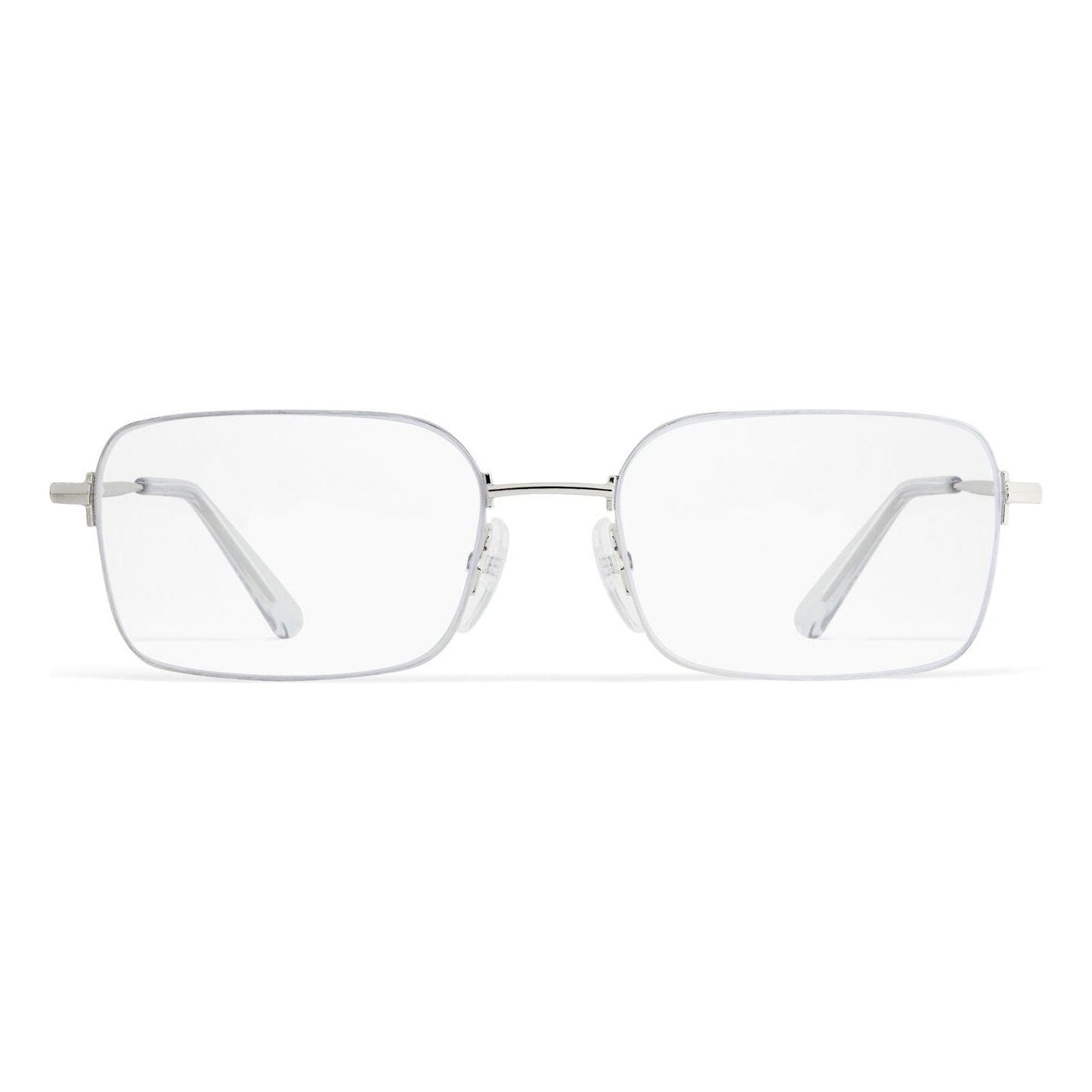 (WMNS) Balenciaga Invisible Rectangle Sunglasses 'Silver' 768058T00051402