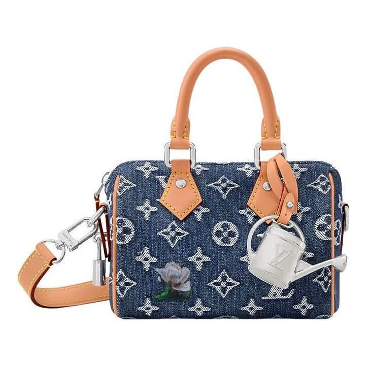LOUIS VUITTON Speedy 18 Bandoulière 'Blue' M27557