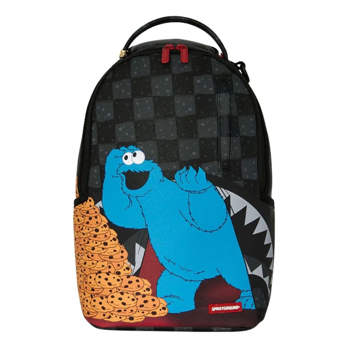 Sprayground x Sesame Street Cookie Monster Stack Em High Mini Dlx Backpack 'Black' G6914-64