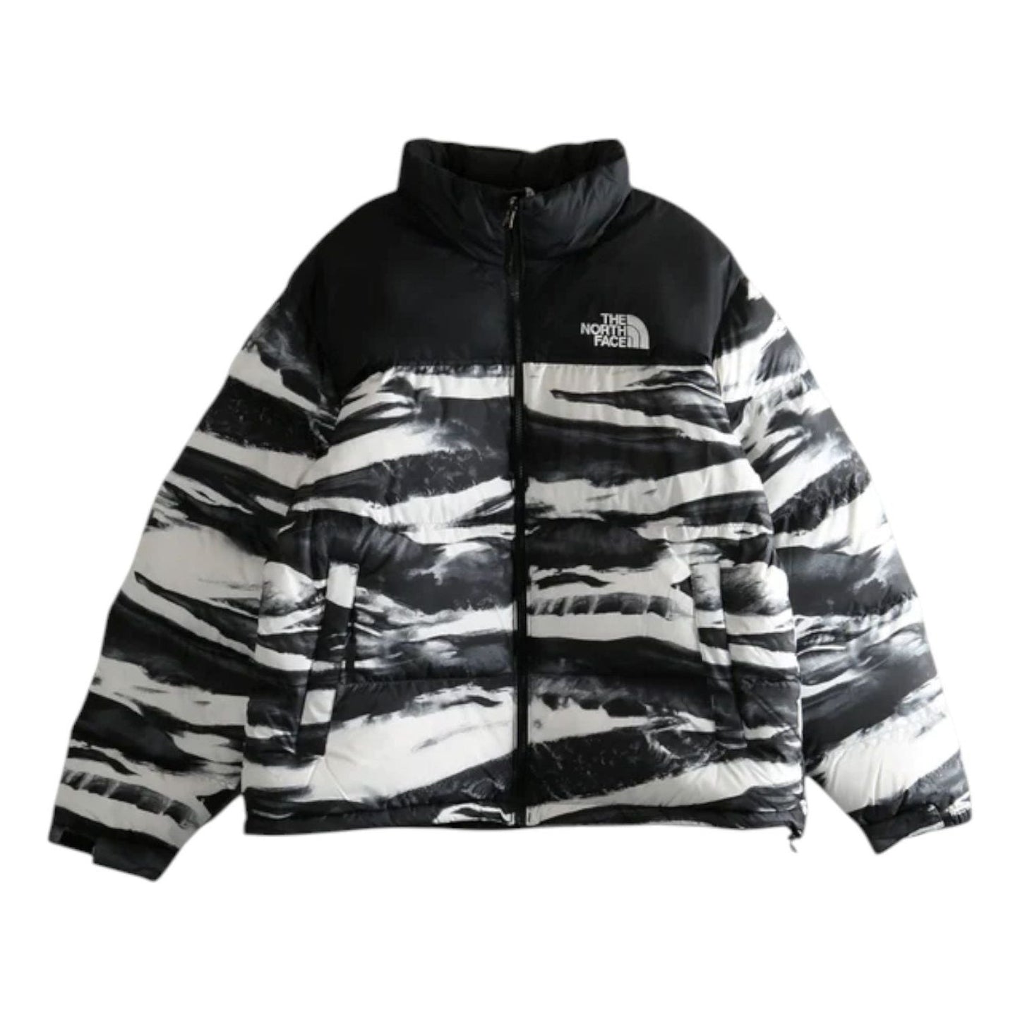 The North Face 1996 Retro Nuptse Jacket 'TNF Black Edge Of Light Print TNF Black' NF0A8D16DJI1