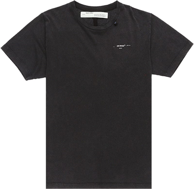 OFF-WHITE ABSTRACT ARROWS EMBROIDERED T-SHIRT BLACK