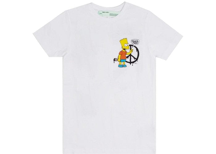OFF WHITE BART SIMPSON PEACE OUT TEE