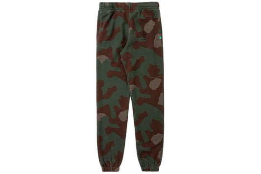 OFF WHITE IMPRESSIONISM BLACK PRINT SWEATPANTS CAMO GREEN