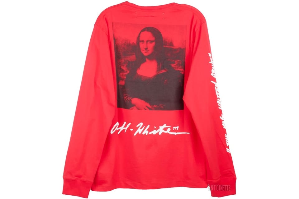 OFF WHITE MONA LISA LONG SLEEVE RED