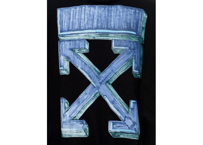 OFF WHITE BLACK MARKER ARROWS LONG SLEEVE BLACK/BLUE