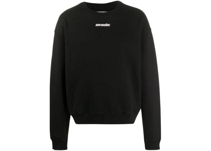 OFF-WHITE MARKER ARROWS CREWNECK SWEATSHIRT BLACK/BLUE