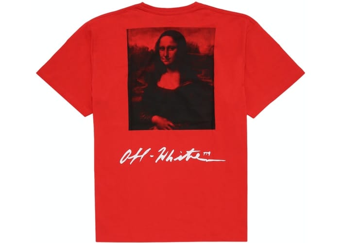 OFF WHITE OVERSIZED MONA LISA TEE RED