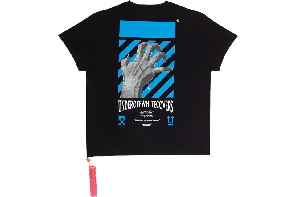 OFF WHITE x UNDERCOVER HAND DARK T-SHIRT BLACK / BLUE
