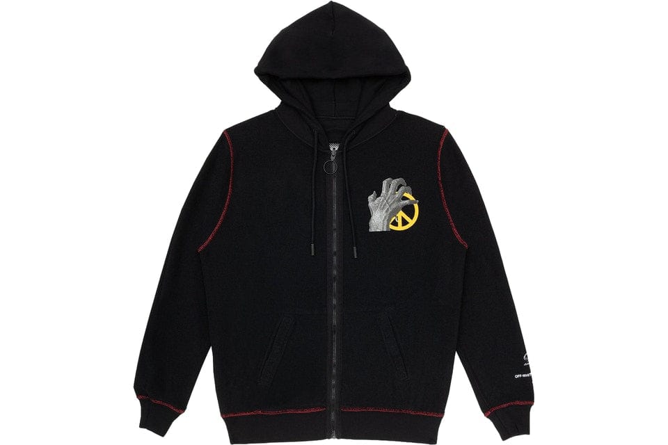 OFF WHITE x UNDERCOVER SKELETON ZIPPED HOODIE
