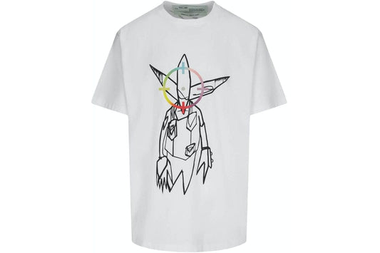 OFF WHITE X FUTURA OVERSIZED ALIEN TEE WHITE