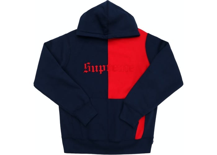 SUPREME OLD ENGLISH HOODED SWEATSHIRT RED