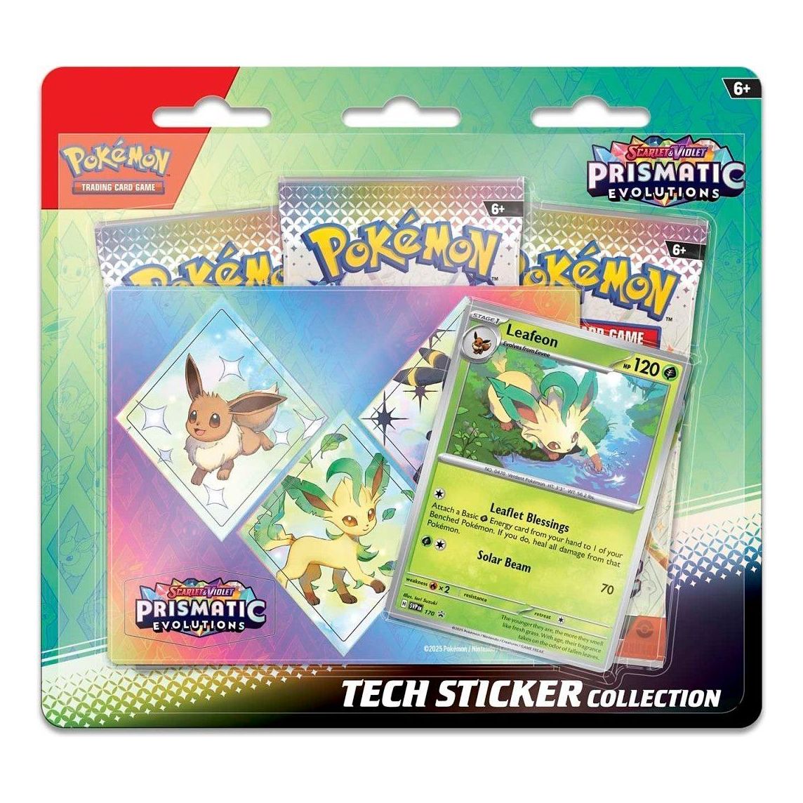 Pokemon Card Eng. 2025 Pokemon SV: Prismatic Evolutions Tech Sticker Collection Box 'Leafcon' 10-10022-102