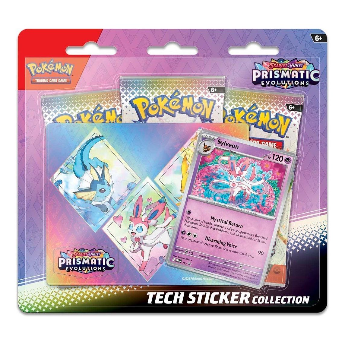Pokemon Card Eng. 2025 Pokemon SV: Prismatic Evolutions Tech Sticker Collection Box 'Sylveon' 10-10022-104