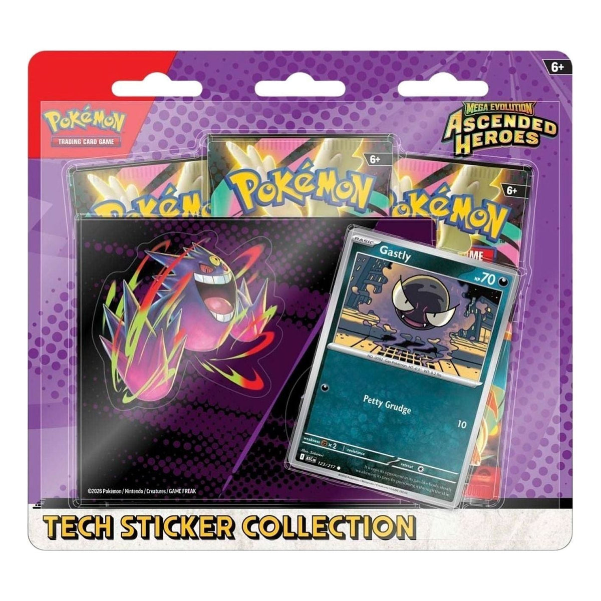 Pokemon Card Eng. 2026 Ascended Heroes Tech Sticker Collection (Gastly) 10-10314-122