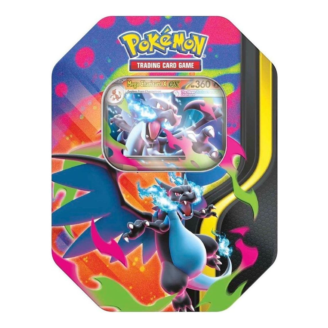 Pokemon Card Eng. Mega Charizard Tin 'Mega Charizard X' 10-10300-121