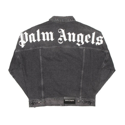 PALM ANGELS DENIM JACKET BLACK