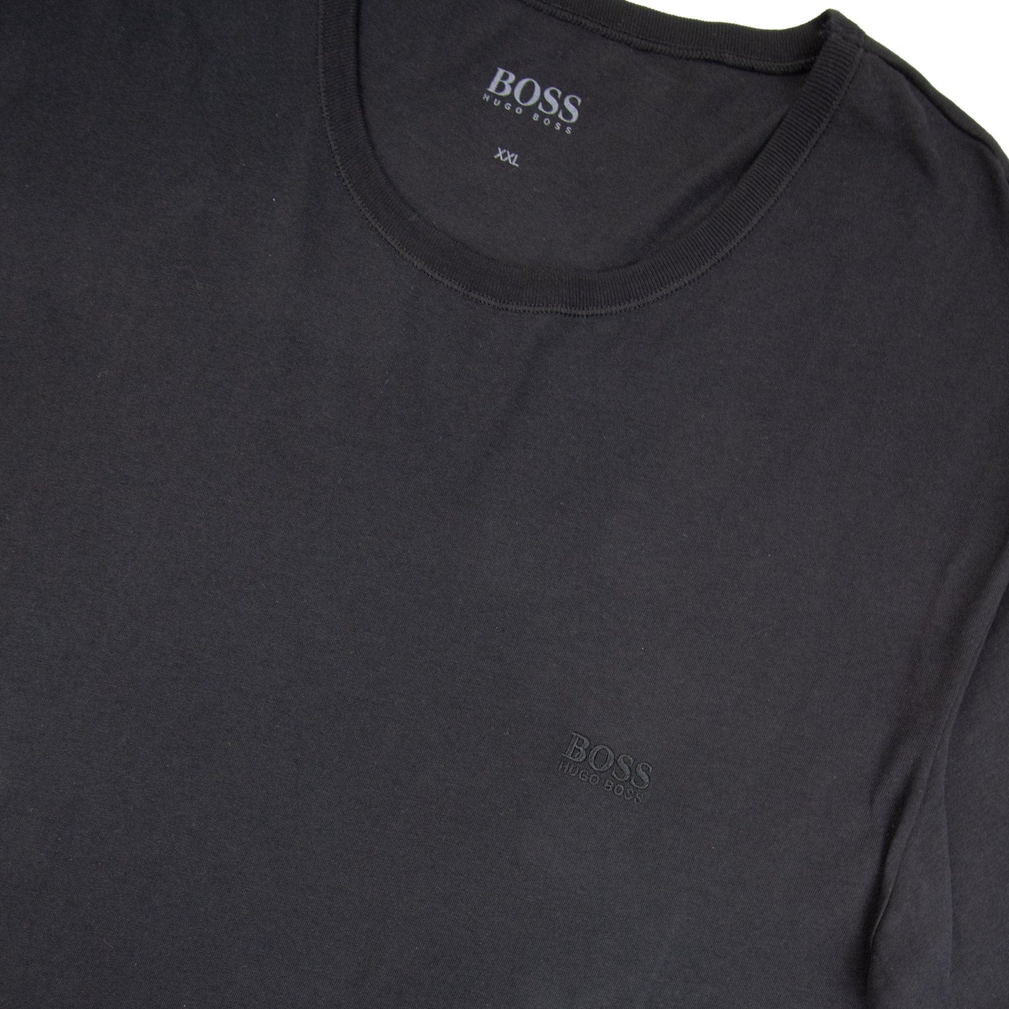 Pre-Loved BOSS Mens Regular Fit Crew Neck Black 3XL