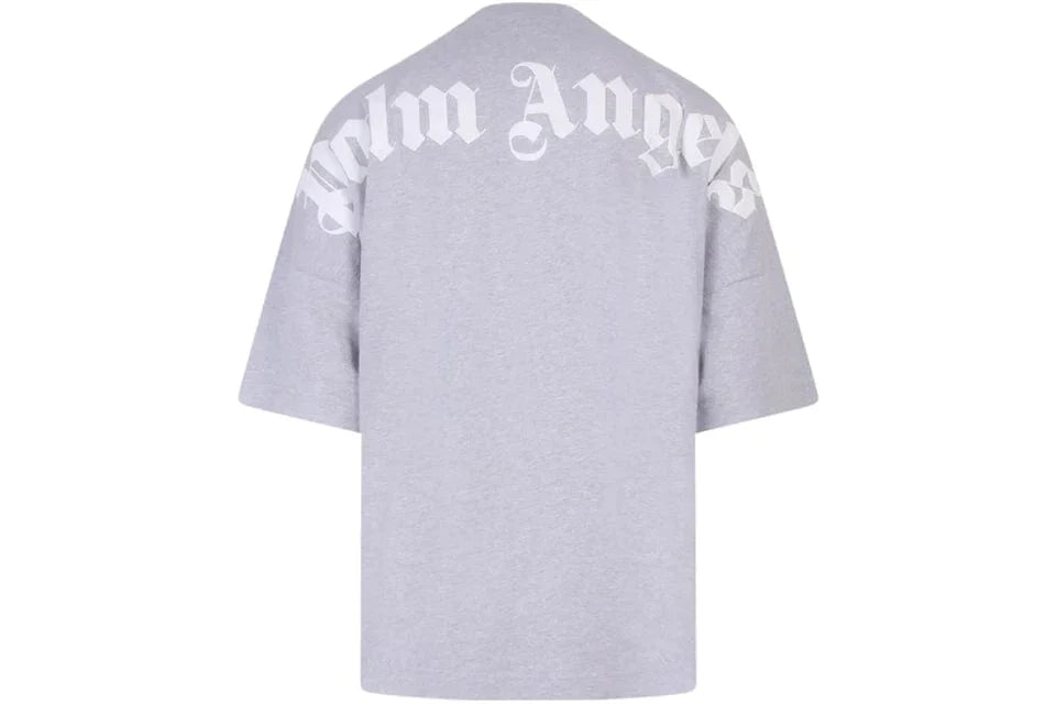 PALM ANGELS CLASSIC LOGO T-SHIRT GREY / WHITE