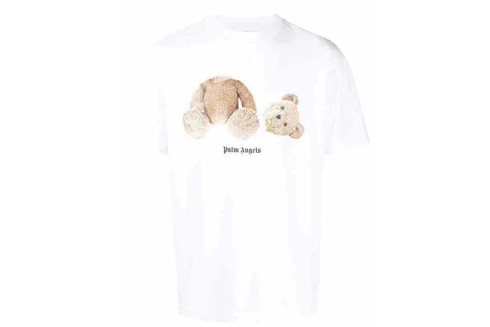 PALM ANGELS TEDDY BEAR T-SHIRT WHITE