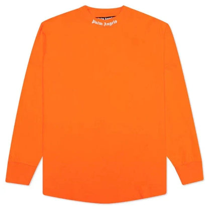 PALM ANGELS CLASSIC LOGO LONG SLEEVE ORANGE