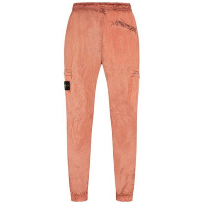 Stone Island Orange Nylon Metal Cargo Pants