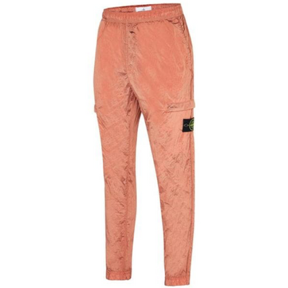 Stone Island Orange Nylon Metal Cargo Pants
