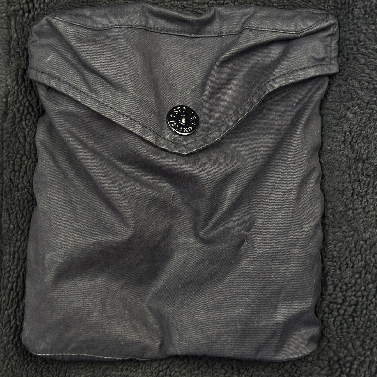 Stone Island Teddy Fleece Jacket A/W 21  Black
