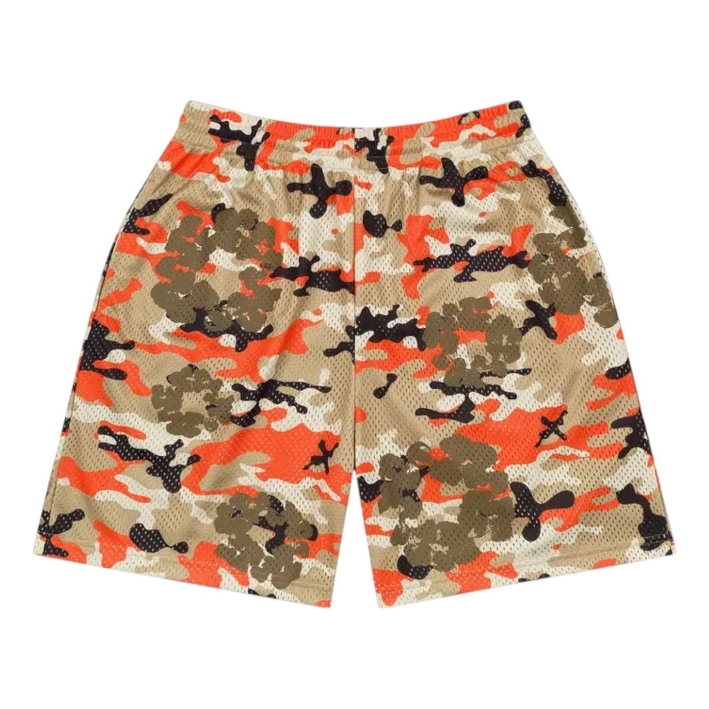 Denim Tears Camo Cotton Wreath Mesh Shorts 'Brown' SS25BRA10631959