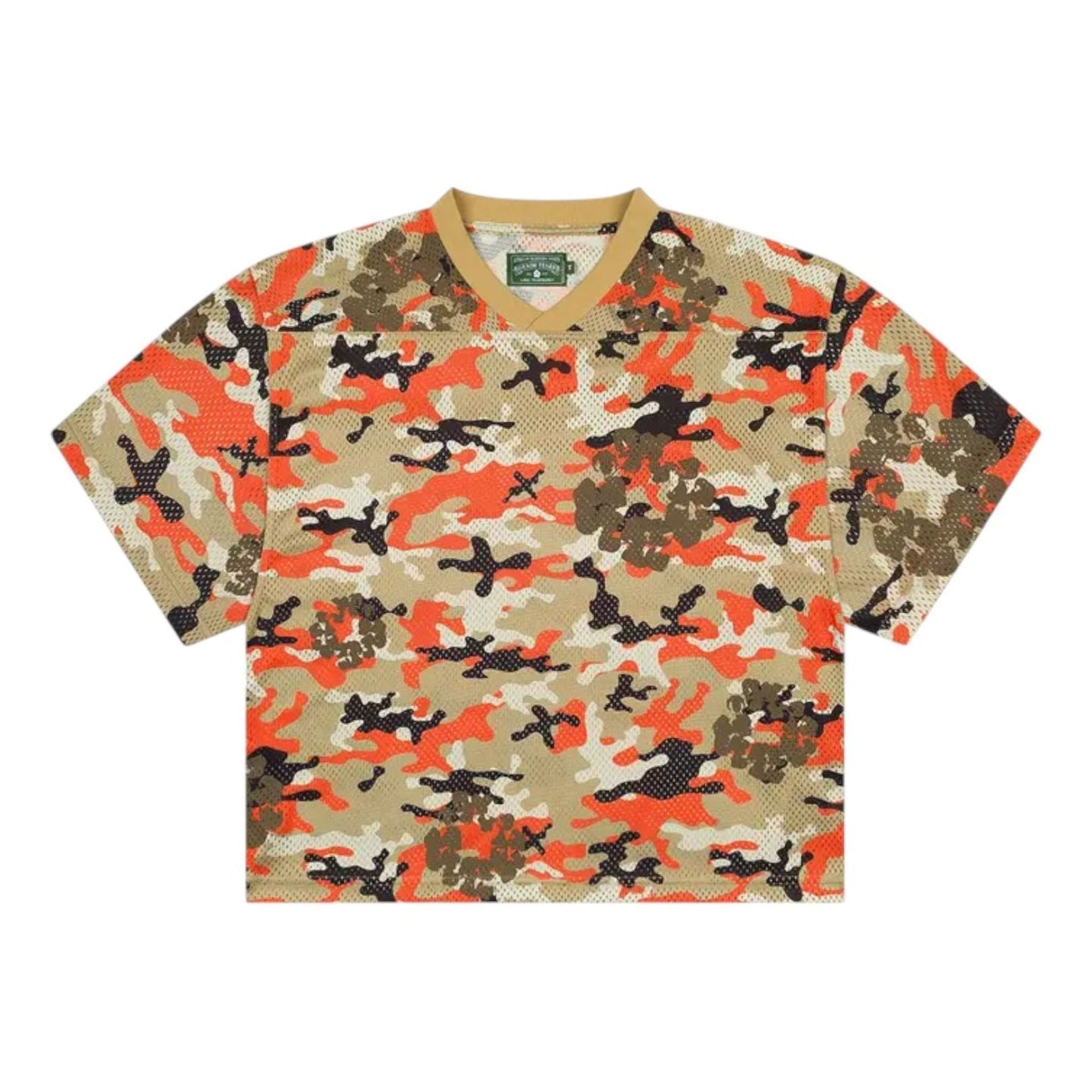 Denim Tears Camo Cotton Wreath Mesh Football Top 'Brown' SS25TKJ12312164