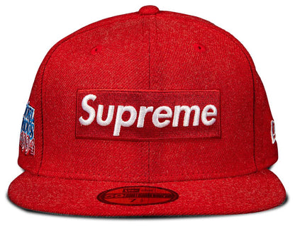 SUPREME WORLD FAMOUS BOX LOGO NEW ERA HAT RED