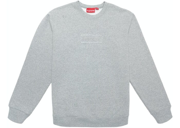 SUPREME CUTOUT CREWNECK GREY