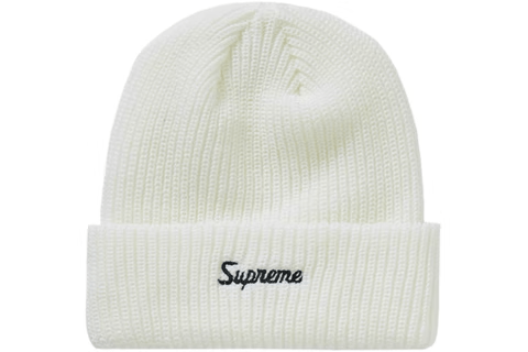 SUPREME LOOSE GAUGE BEANIE WHITE