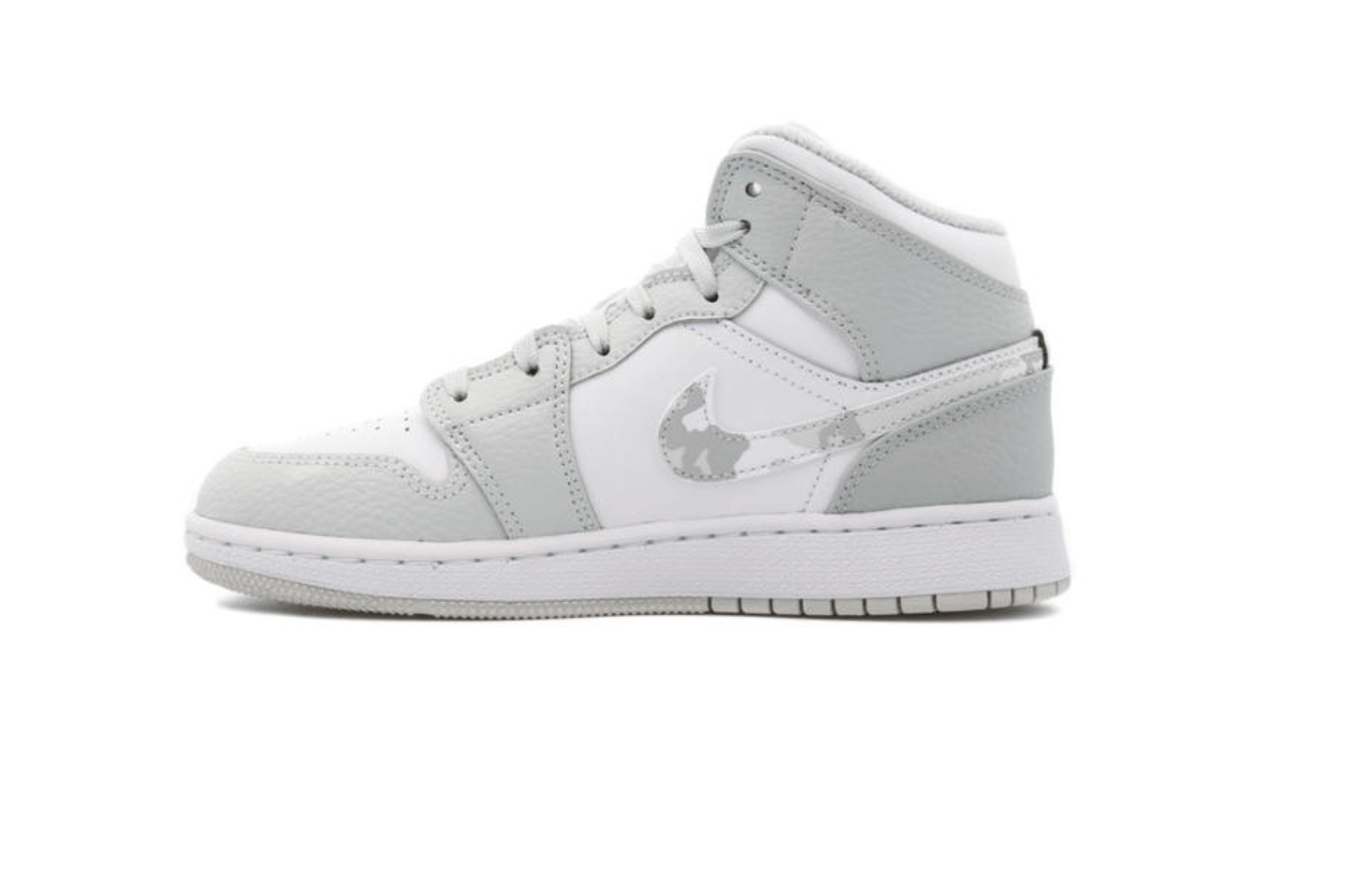 JORDAN 1 MID GREY CAMO GS