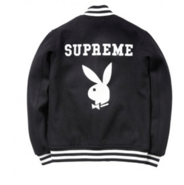 SUPREME X PLAYBOY VARSITY JACKET
