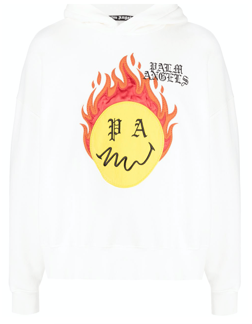 PALM ANGELS WHITE HOODIE