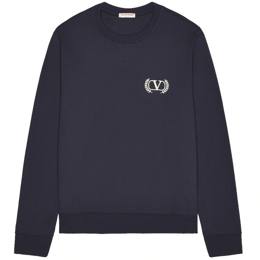 Valentino Navy Logo Sweatshirt