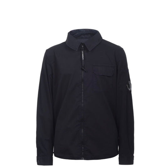 Kids CP Company Lens Navy Overshirt
