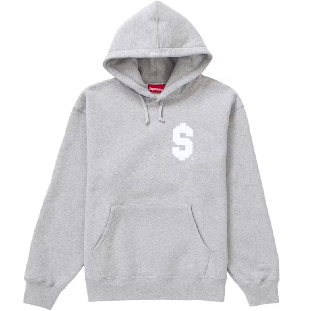 Supreme Grey Logo Hoodie